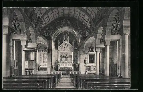 AK Neusatz, Inneres der Albanskirche