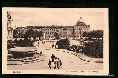 AK Berlin, Lustgarten und Kgl. Schloss