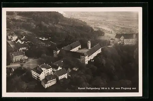 AK Heiligenberg, Totalansicht, Flugzeugaufnahme