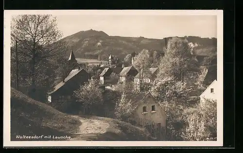 AK Waltersdorf, Ortsansicht mit Lausche