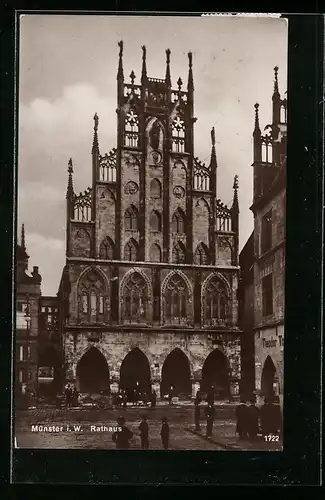 AK Münster i. W., Ansicht vom Rathaus