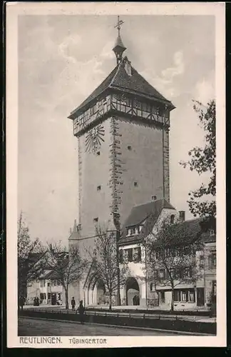 AK Reutlingen, Blick zum Tübingertor