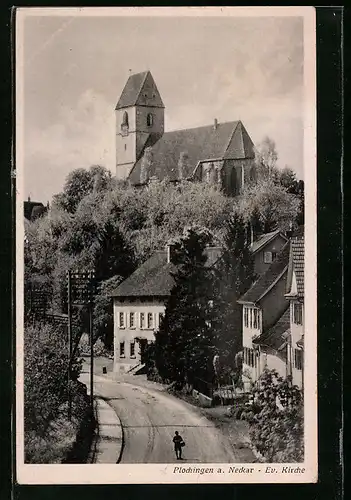 AK Plochingen a. Neckar, Ev. Kirche