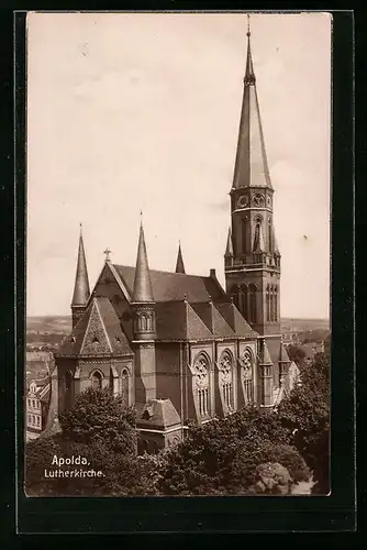 AK Apolda, Ansicht der Lutherkirche