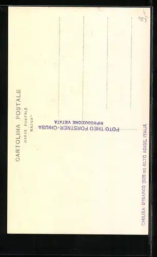 AK Chiusa d`Isarco, Strassenpartie mit Gasthäusern