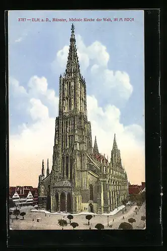AK Ulm a. d., Münster, Höchste Kirche der Welt