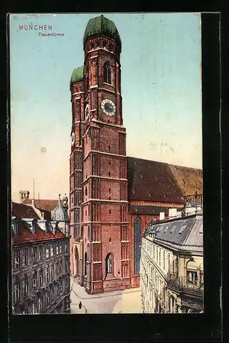 AK München, Sicht auf die Frauentürme