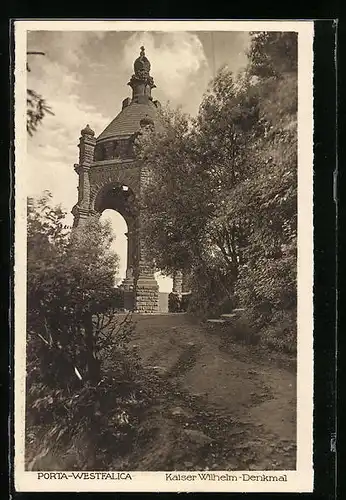 AK Porta Westfalica, Kaiser-Wilhelm-Denkmal