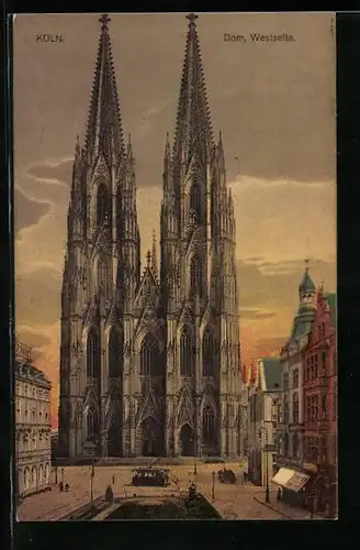 AK Köln, Dom, Westseite