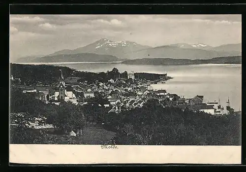AK Molde, Ortsansicht mit Fjord und Bergen