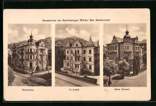 AK Bad Reichenhall, Sanatorium der Barmherzigen Brüder, Marienburg