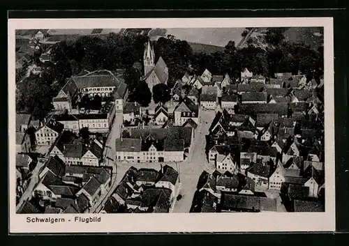 AK Schwaigern, Fliegeraufnahme der Stadt