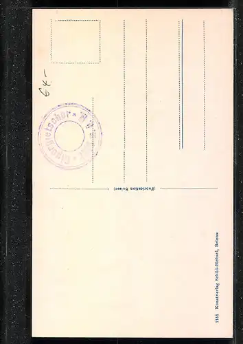 AK Kleine Scheidegg, Ortsansicht mit dem Mönch