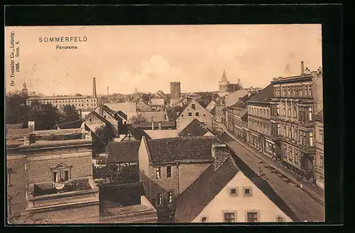 AK Sommerfeld, Panorama der Stadt