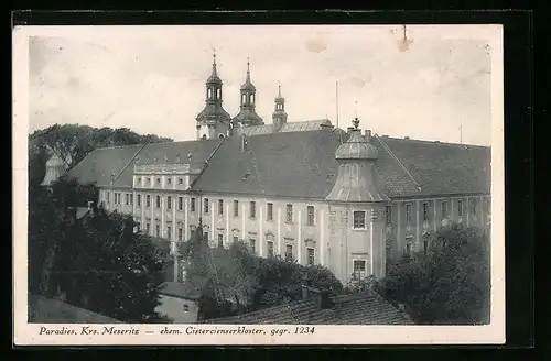 AK Paradies Kr. Meseritz, ehem. Cistercienkloster