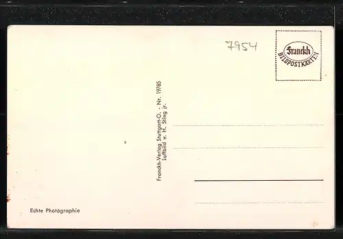 AK Bad Wurzach, Fliegeraufnahme des Ortes