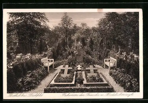 AK Bethel bei Bielefeld, Ruhestätte der Familie v. Bodelschwingh