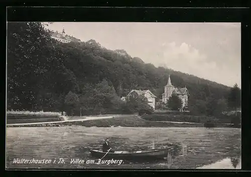 AK Waltershausen i. Thür., Villen am Burgberg