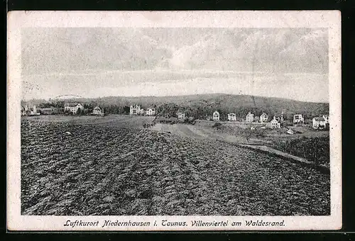 AK Niedernhausen i. Taunus, Villenviertel am Waldesrand