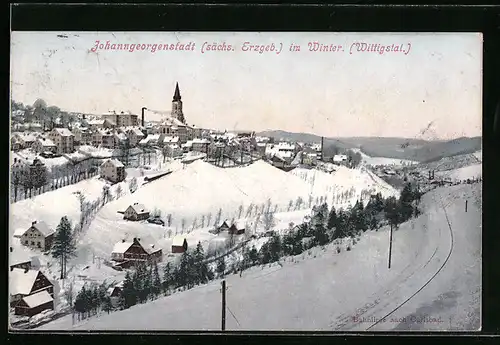 AK Johanngeorgenstadt /sächs. Erzgeb., Wittigstal im Winter