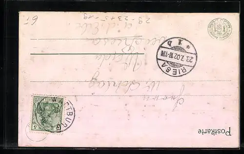 Relief-AK Wartburg von Osten