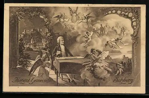 Künstler-AK Salzburg, Mozart-Gemeinde