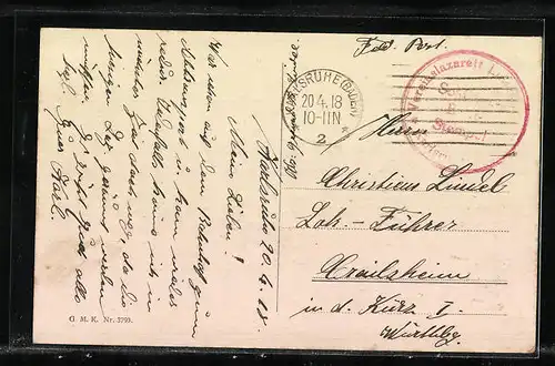 AK Karlsruhe, Kaiserstrasse mit Geschäften und Strassenbahn