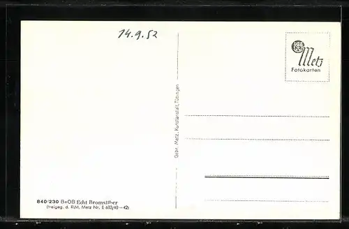 AK Heilbronn a. N., Teilansicht, Weintrauben, Passepartout