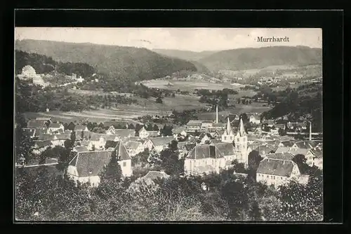AK Murrhardt, Teilansicht mit Kirche