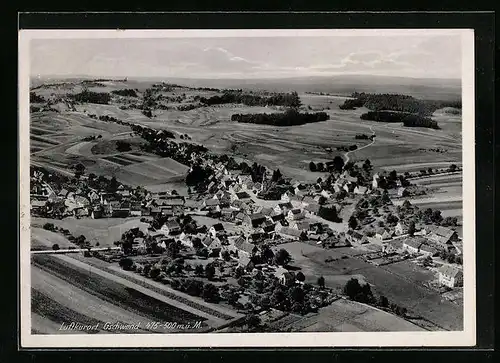 AK Gschwend, Gesamtansicht mit Umgebung vom Flugzeug aus