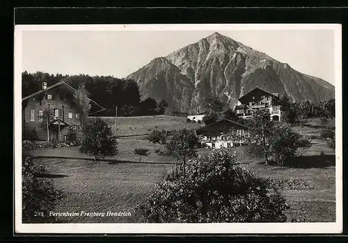 AK Hondrich, Ferienheim Freyberg mit Berg