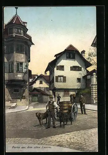 AK Luzern, Partie aus dem alten Luzern