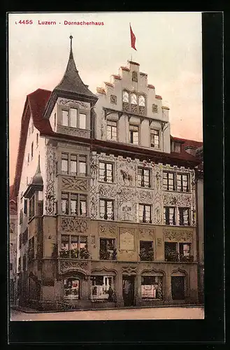 AK Luzern, Blick auf das Dornacherhaus