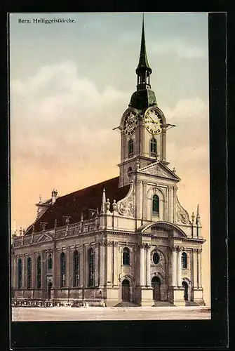 AK Bern, Blick auf die Heiliggeistkirche