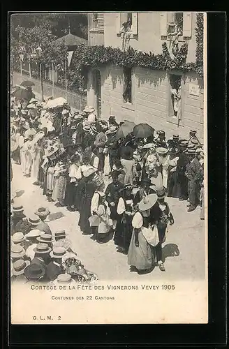 AK Vevey, Cortege de la Féte des Vignerons