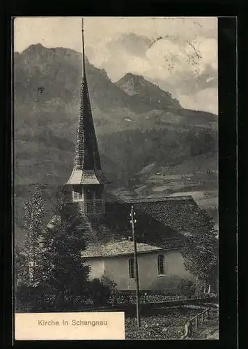 AK Schangnau, Blick auf die Kirche
