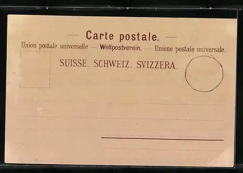 Lithographie Ouchy, Le Port