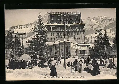 AK Les Avants sur Montreux, Saison d`Hiver, Grand Hotel des Avants