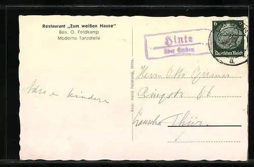 AK Hinte, Restaurant Zum weissen Hause