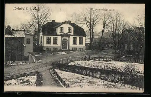 AK Reinfeld i. H., Blick zum Bürgermeisterhaus
