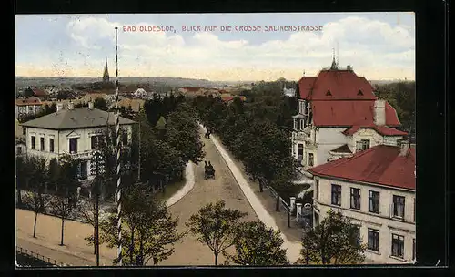 AK Bad Oldesloe, Blick auf die Grosse Salinenstrasse