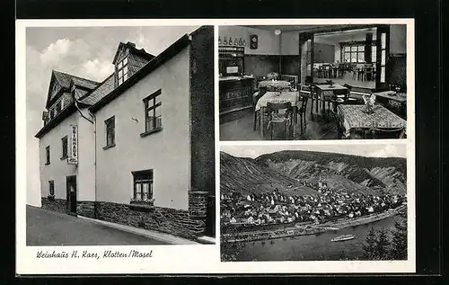 AK Klotten a. d. Mosel, Gaststätte Weinhaus H. Kaes