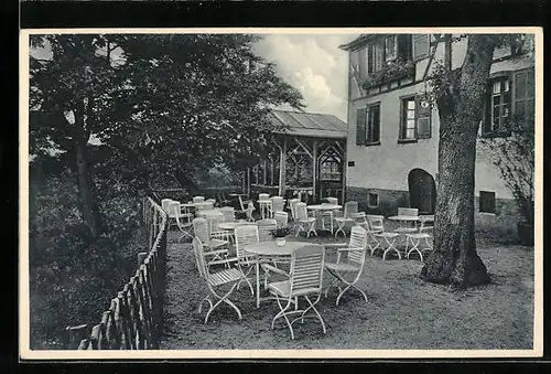 AK Boppard a. Rhein, Restauration mit Terrasse Kreuzberg