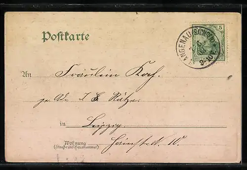 AK Langenau, Ortsansicht mit Schornsteinen, Hotel am Bahnhof