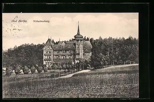 AK Bad Berka, Blick auf die Wilhelmsburg