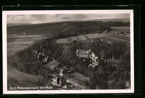 AK Bad Berka, Fliegeraufnahme der H.J. Gebietsführerschule