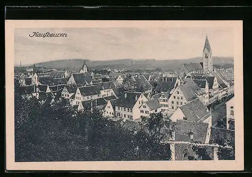 AK Kaufbeuren, der Ort aus der Vogelschau