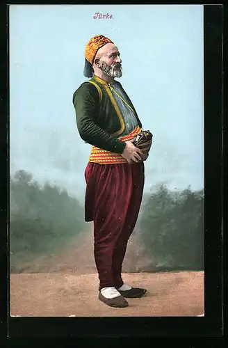 AK Türkischer Mann in Tracht mit Pluderhosen