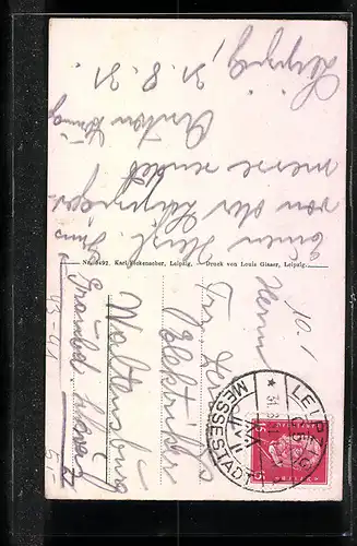 AK Leipzig, Petersstrasse während der Messe, Leipziger Messe