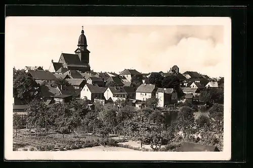 AK Waren /Müritz, Blick vom Stüde zur Stadt